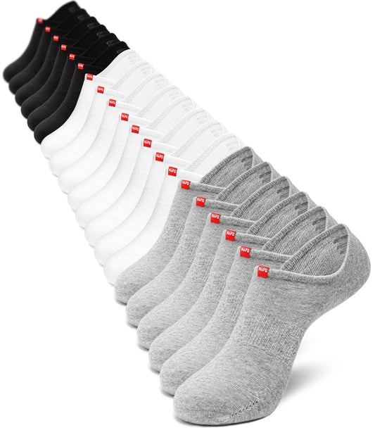 No Show Socks - Multicolor with Red Tag, 10 pairs