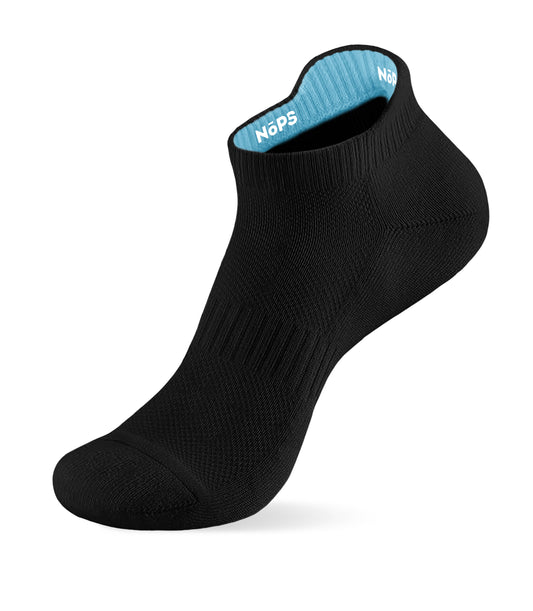 Athletic Socks (Low-Cut) - Black with Blue Inner Tag