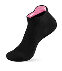 Athletic Socks (Low-Cut) - Black with Pink Inner Tag