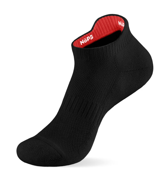 Athletic Socks (Low-Cut) - Black with Red Inner Tag