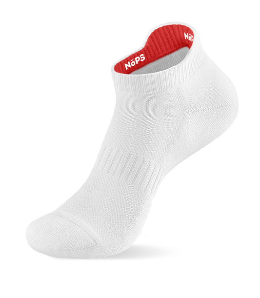 Athletic Socks (Low-Cut) White with Red Inner Tag