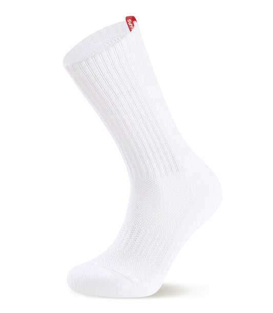 Crew Socks - White with Red Tag